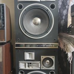 Vintage Pioneer CS-603 Home Audio Speaker System 12" Woofers Speakers