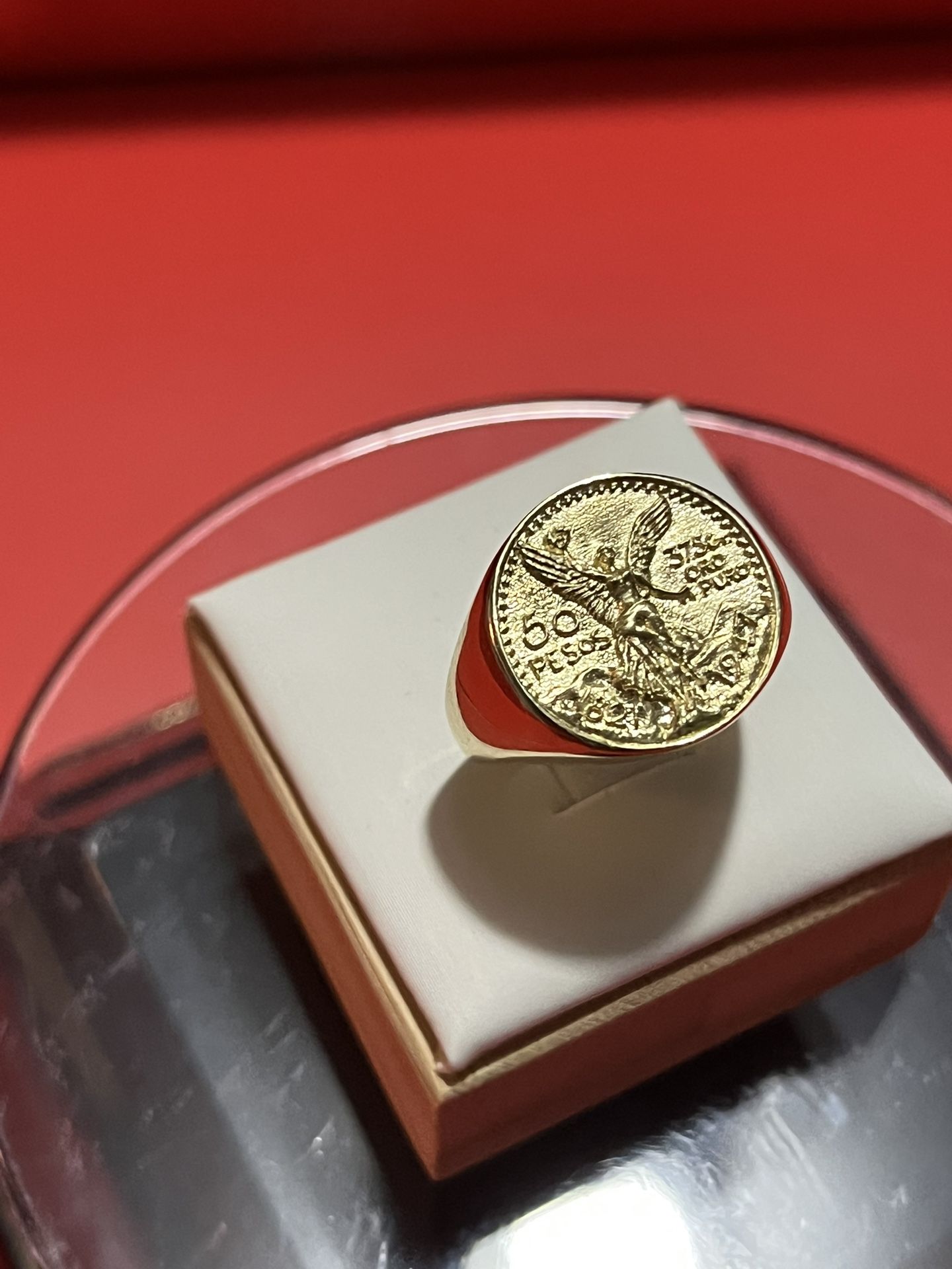 Brand New 10k Gold Centenario Ring