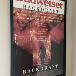 Rare Limited Edition Backdraft Movie Poster 25 1/2X37 1/2