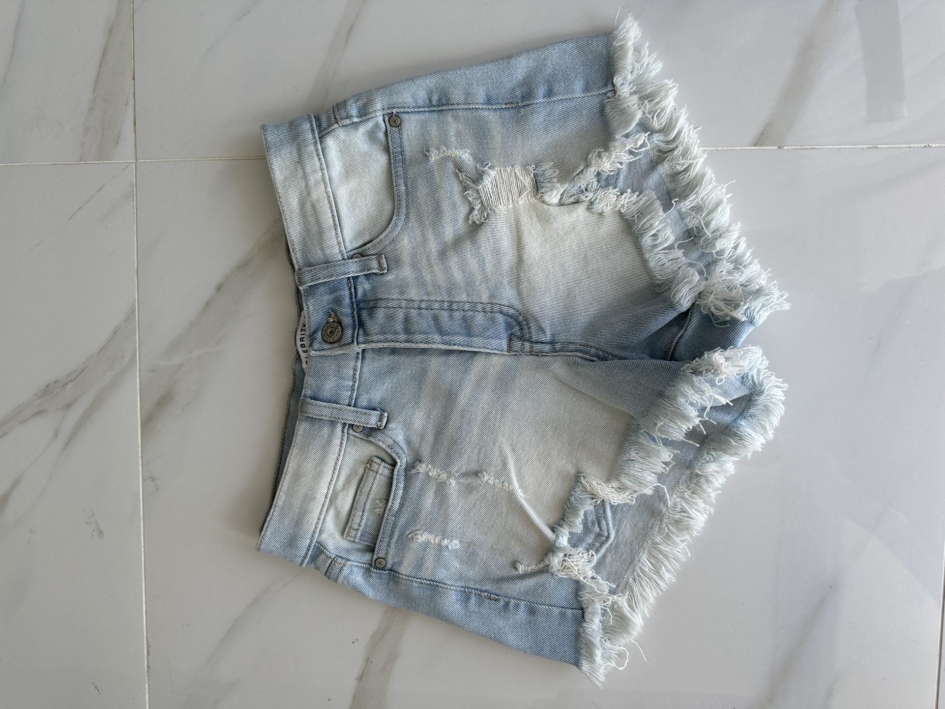 Celebrity Pink Denim Shorts Size 26