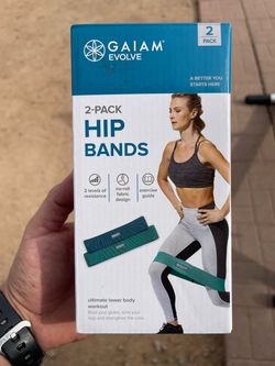 Gaiam Evolve Hip Bands resistance bands work out core excercises abs cardio gym