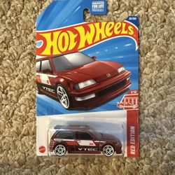 Hot Wheels Red Edition Honda Civic EF