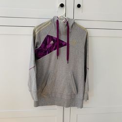Adidas Olypmics London 2012 Gray Purple Pocket Hoodie Sweater Size Small