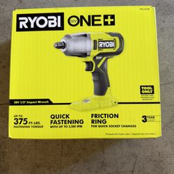 Ryobi 18v Impact Wrench Brand New 
