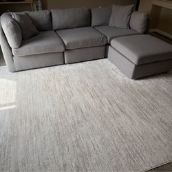 Sectional with ottoman