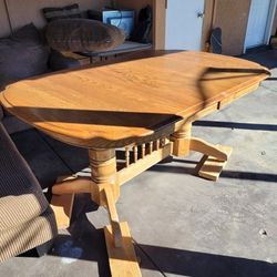 Oak Wood Kitchen Table
