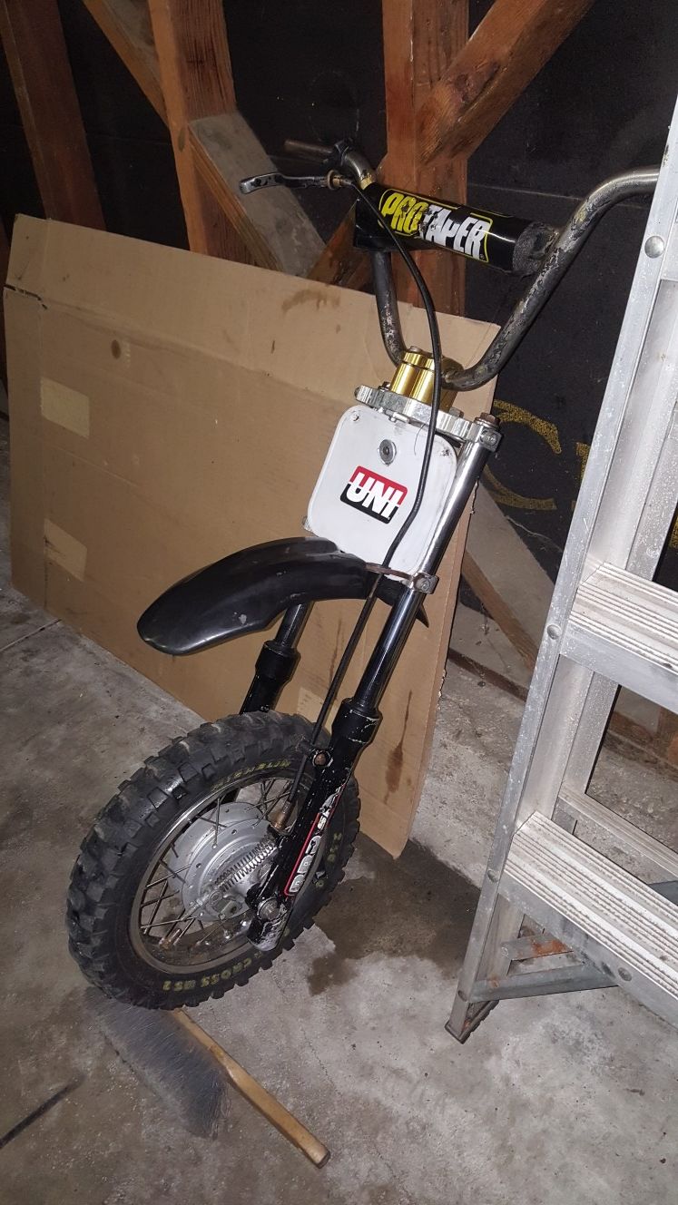 Honda xr50 crf50 BBR Sp5 forks and rear ishock