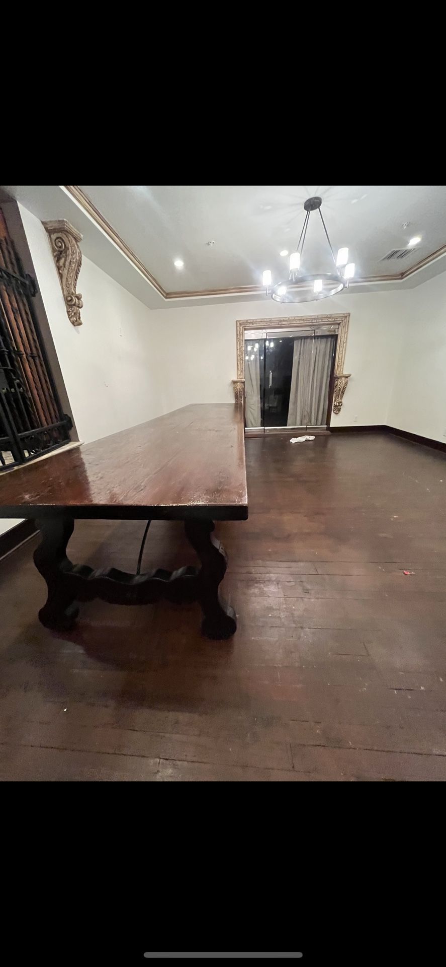 Antique  Spanish Family Style 14 Feet Conference Table 