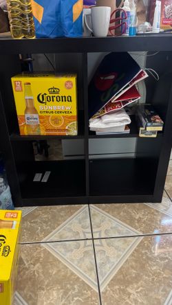 Dark brown cube drawer