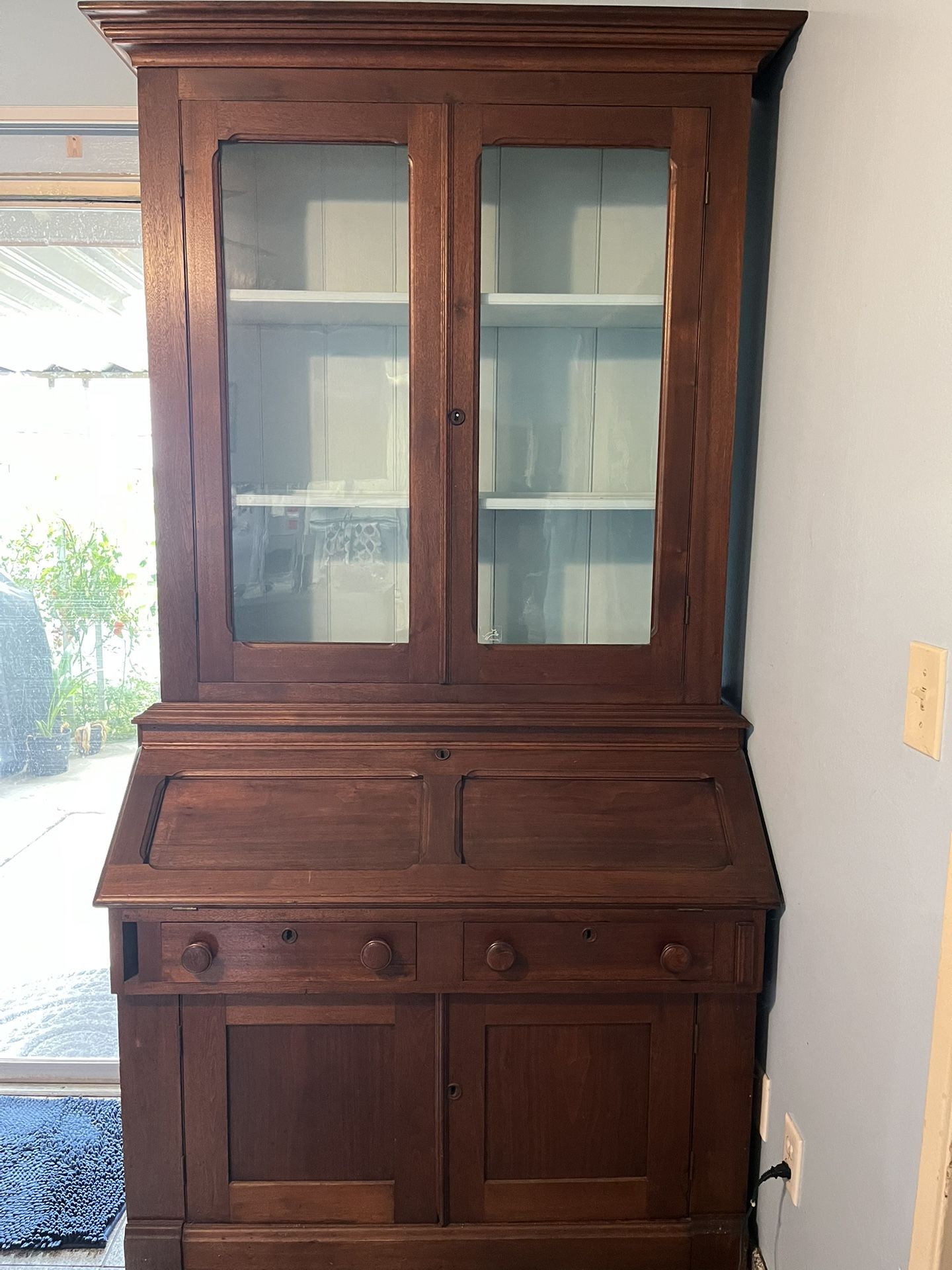 Antique secretary bookcase desk