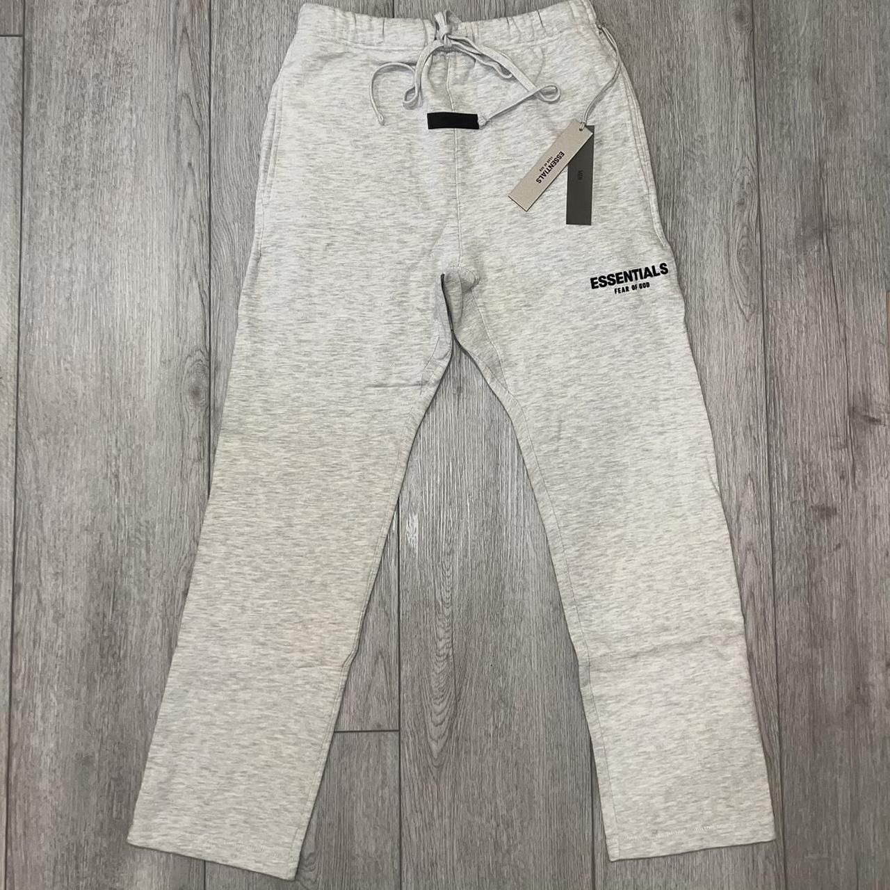 Fear of God Joggers Tracksuit Light Oatmeal Grey Relax Fit Uncuffed for Men