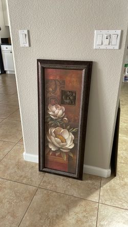 Framed Floral Wall Art Print