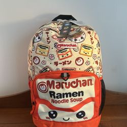Maruchan MAD Engine Ramen Backpack NWT 18” x 12” x 4”