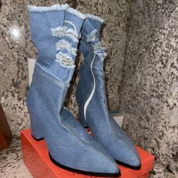 New Jean high heel boot size 43 USA 10