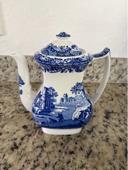 Spode Blue Italian 1.1 L 2pt Coffee Pot