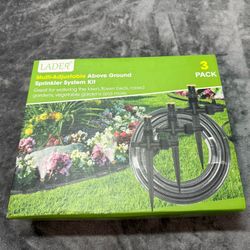 Multi Adjustable Above Ground Sprinkler System Kit 