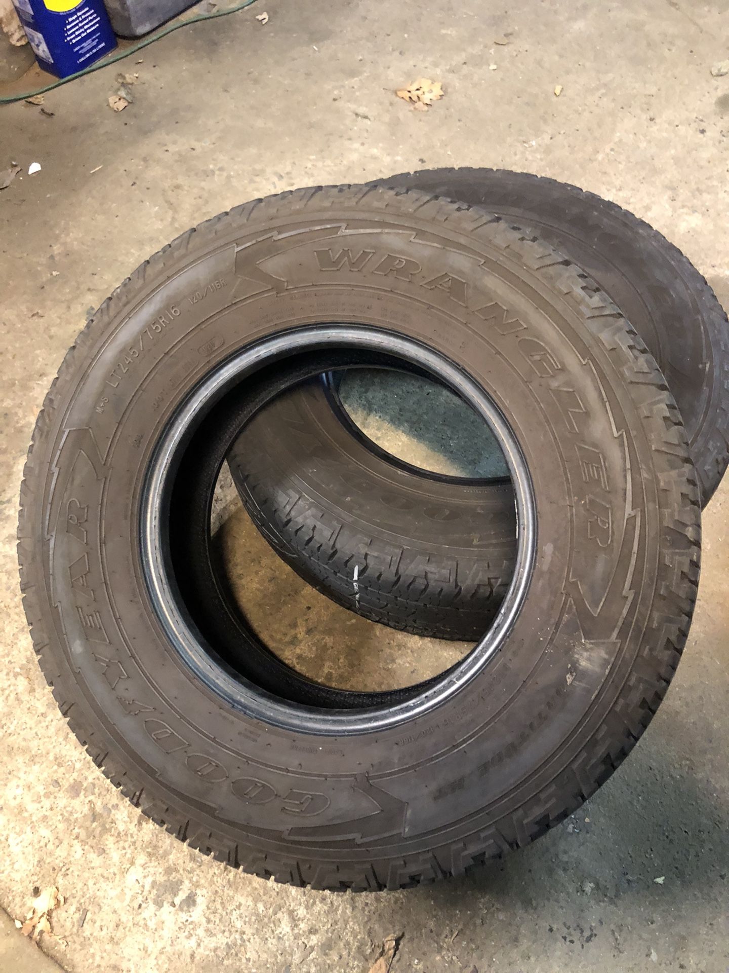 Pair Tires LT 245 75 16