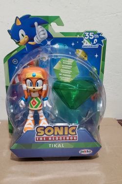Jakks Pacific Sonic The Hedgehog Tikal 35th Anniversary Figure Master Emerald
