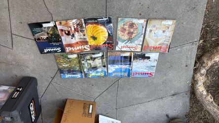 Sunset magazines from 80s