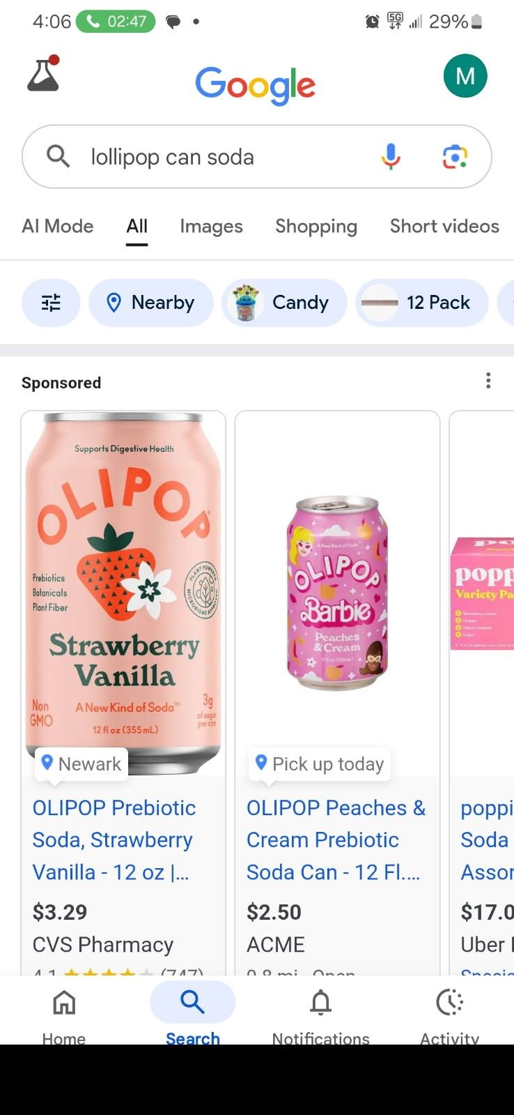 OliPop 12packs  Grape. Rootbeer. Cherry. Ridge Rush