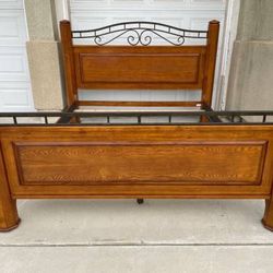Hard Wood California King Size Bed Frame 