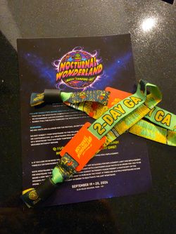 Nocturnal Wonderland 2 Day GA Passes