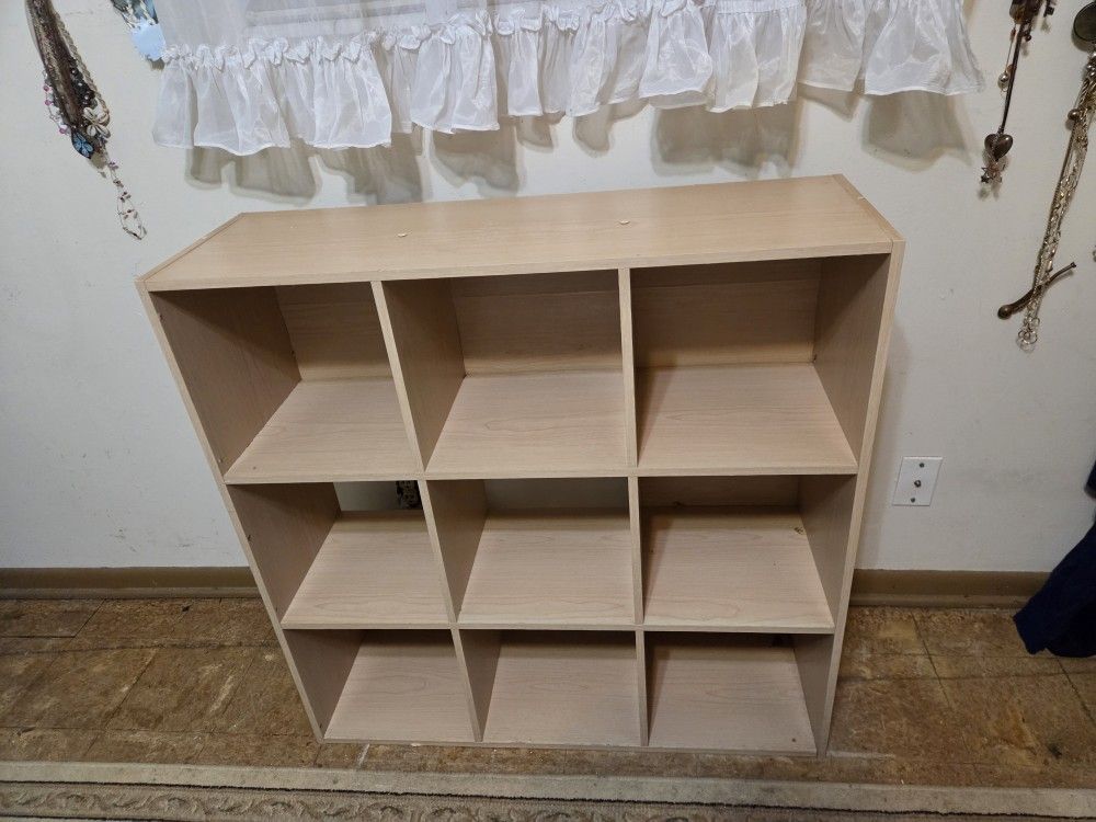 9 CUBE STORAGE ,LIGHT BEIGE