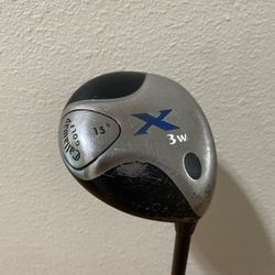 Callaway X 15° Fairway 3-Wood 44.5 ” Stiff Flex Mid/Low Torque Graphite Men's RH
