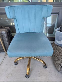 Turquoise office chair