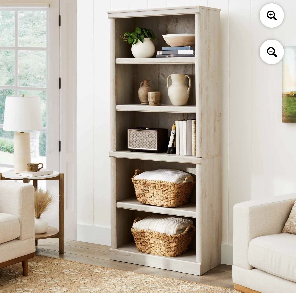 BRAND NEW - 71" Better Homes & Gardens Ashwood Road 5 Shelf Bookcase - White Finish