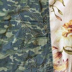 PLAYBOY camo Pants With Rhinestone 