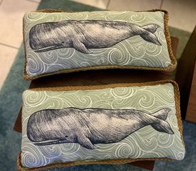 Whale lumbar pillows