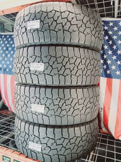 285/55R20 FALKEN WILDPEAK ATW3 ALL TERRAIN USED TIRES SET LT285/55R20