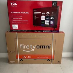 4K Smart TVs 43 Inch And 55 Inch Brand New And Sealed