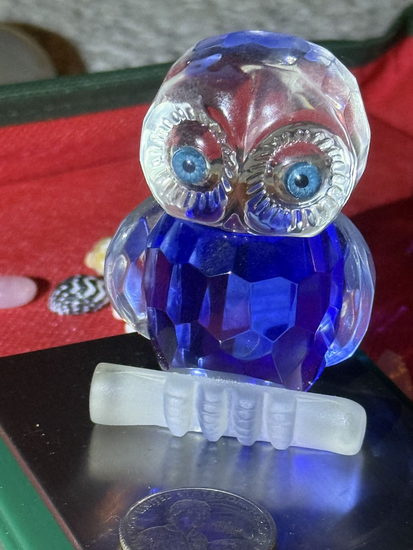 Crystal Owl Figurine