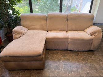 Couch with Chaise and recliners