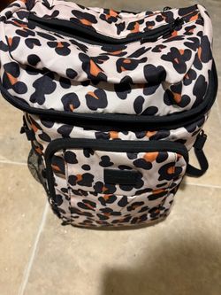 Cheetah Print cooler backpack