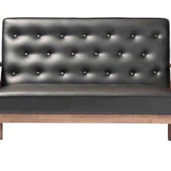 New 2 Piece Mid Century Modern Sofa and Loveseat Set