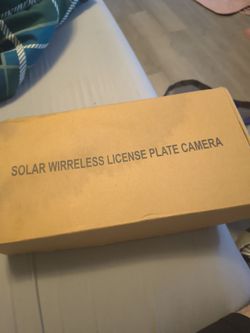 Solar wireless licensens plate camera