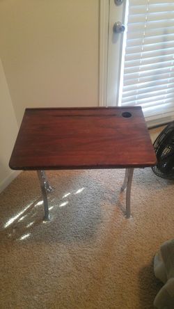 Antique school desk with ink well. Big reduction today!