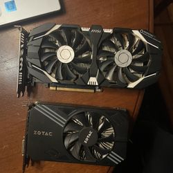 2 GeForce GTX 1060s One Is MSI The Other Is ZoTac