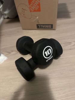 Pair of 10 lb Neoprene Dumbbells – 20 lbs Total