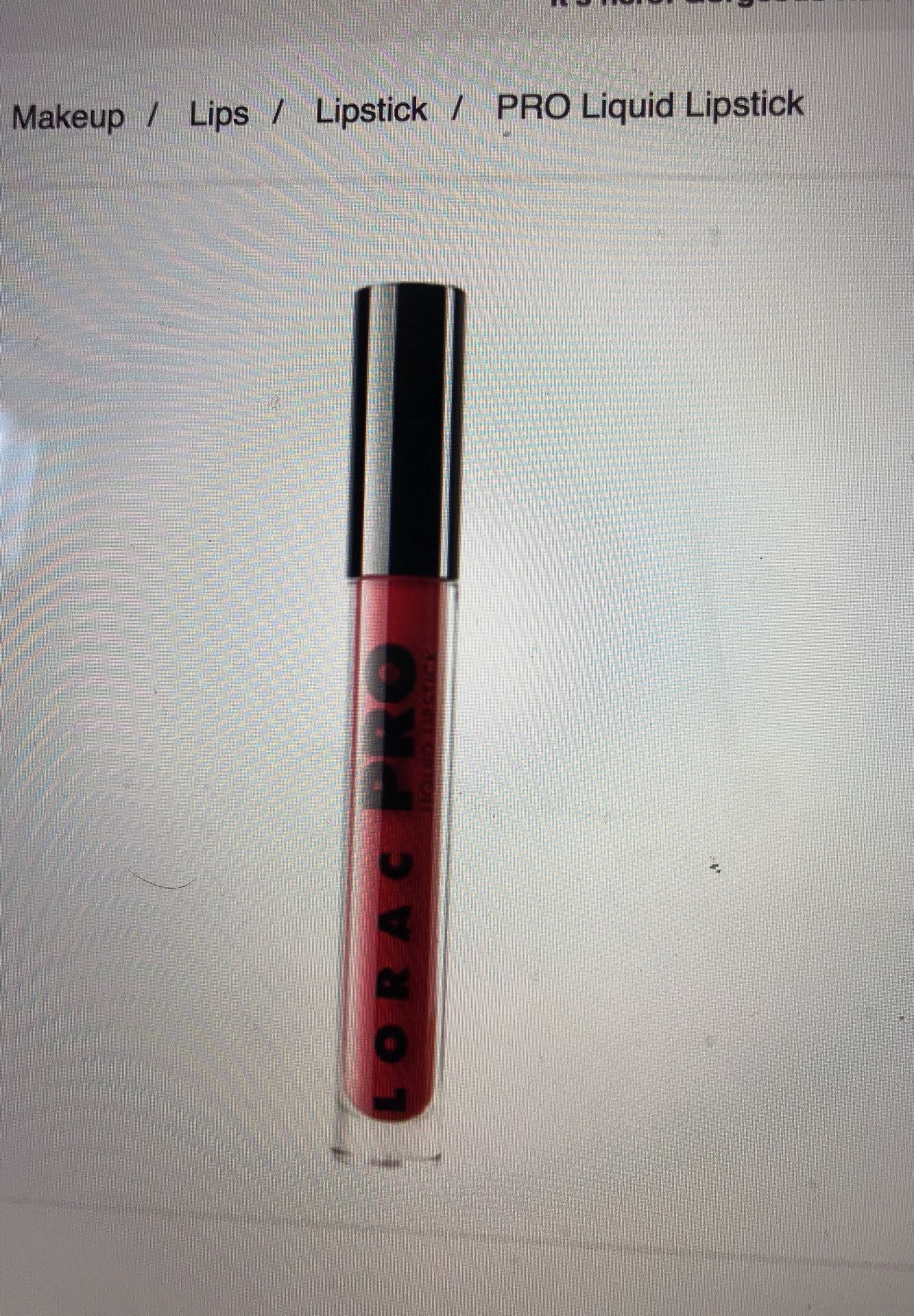 Lorac Pro liquid lipstick.