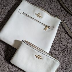 Coach Cross Body Bag & Clutch Combo 