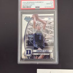 2024 Bowman chrome Cooper Flagg PSA 10