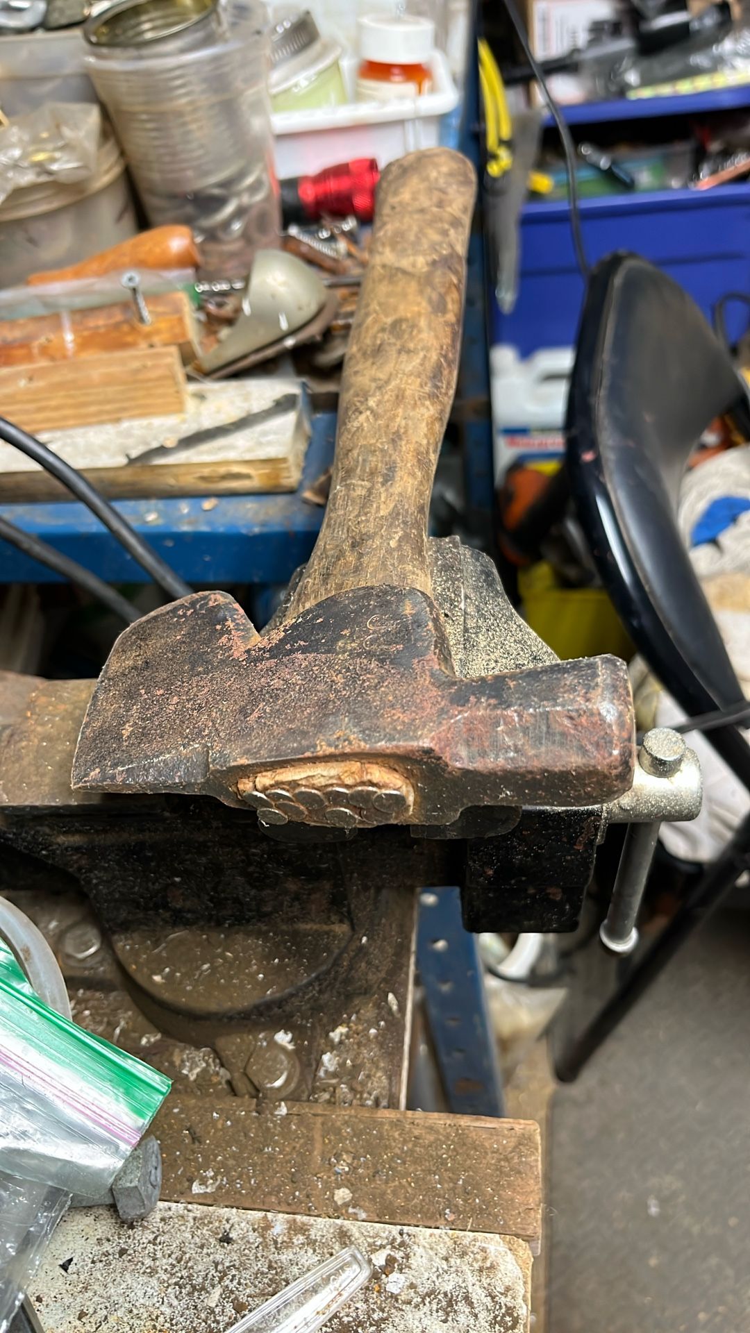 Antique Hatchet/ Signed JJ