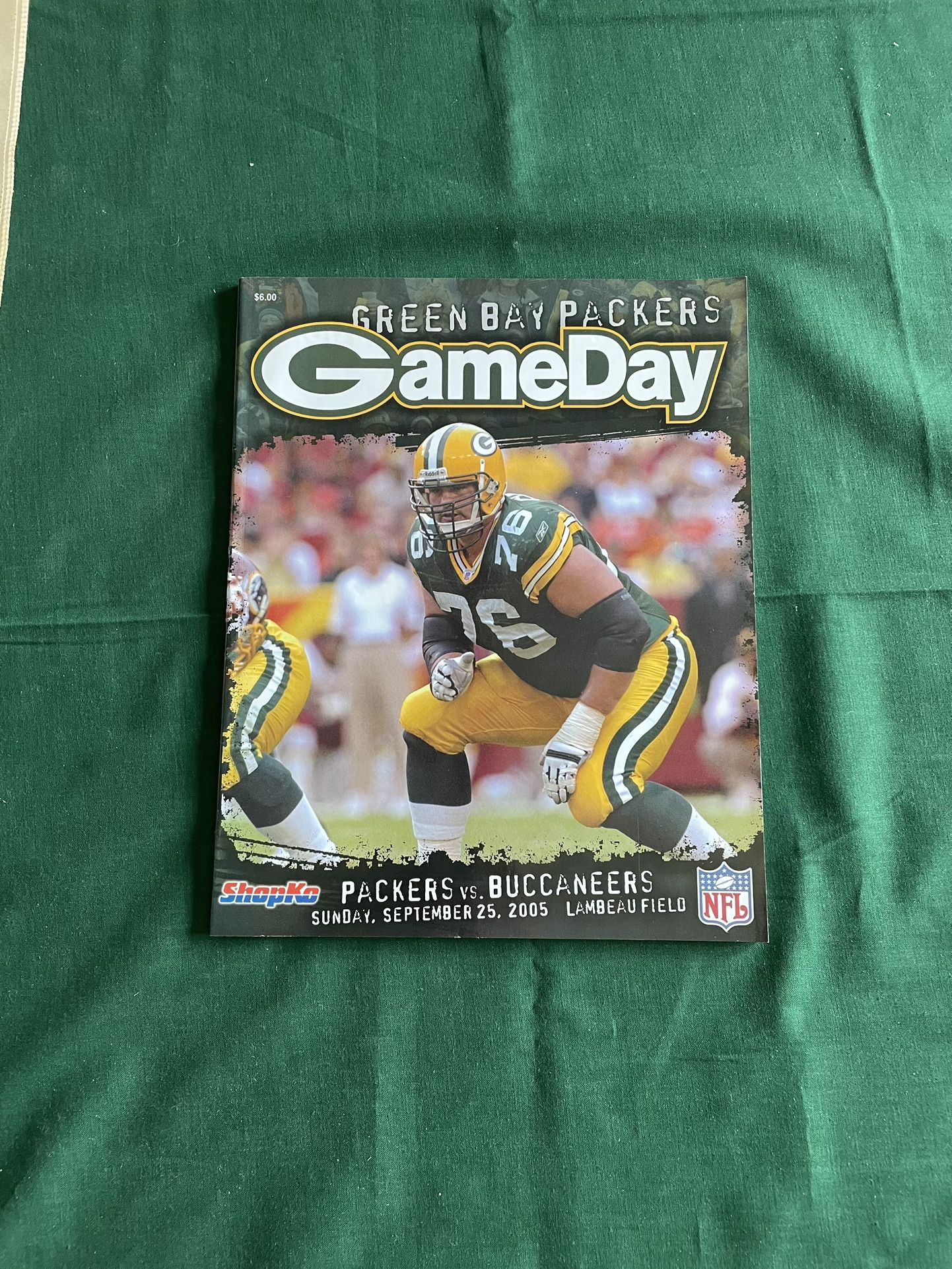 Green Bay Packers Game Day Program September 25, 2005 Vs Buccaneers