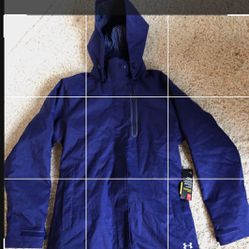 New under armour ski jacket coat Purple White 