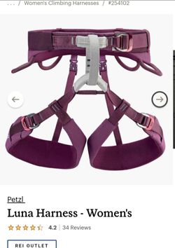 Climbing hiking harness mountain woman or big kid xs