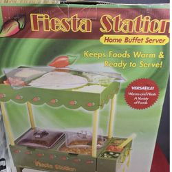 Nostalgia Fiesta station Food Warmer And Server Party 